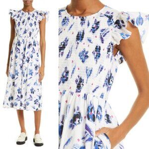 Baum Und Pferdgarten Admore Floral Smocked Cotton Sundress Dress Size 36 US 6 S